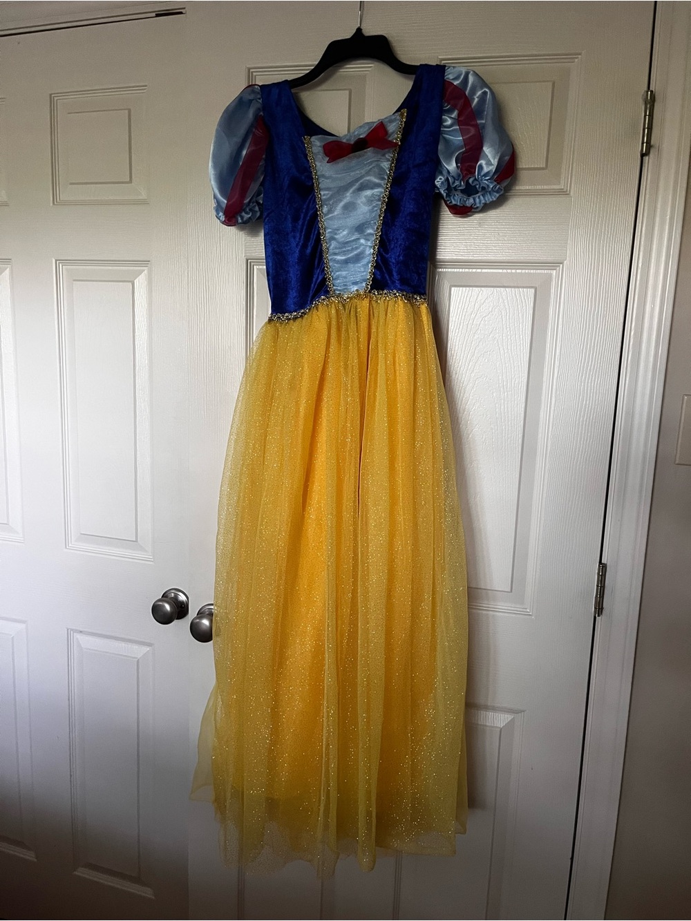 Classic Adult Sparkly Princess Costume Dress - Yellow/Blue/Red Snow White